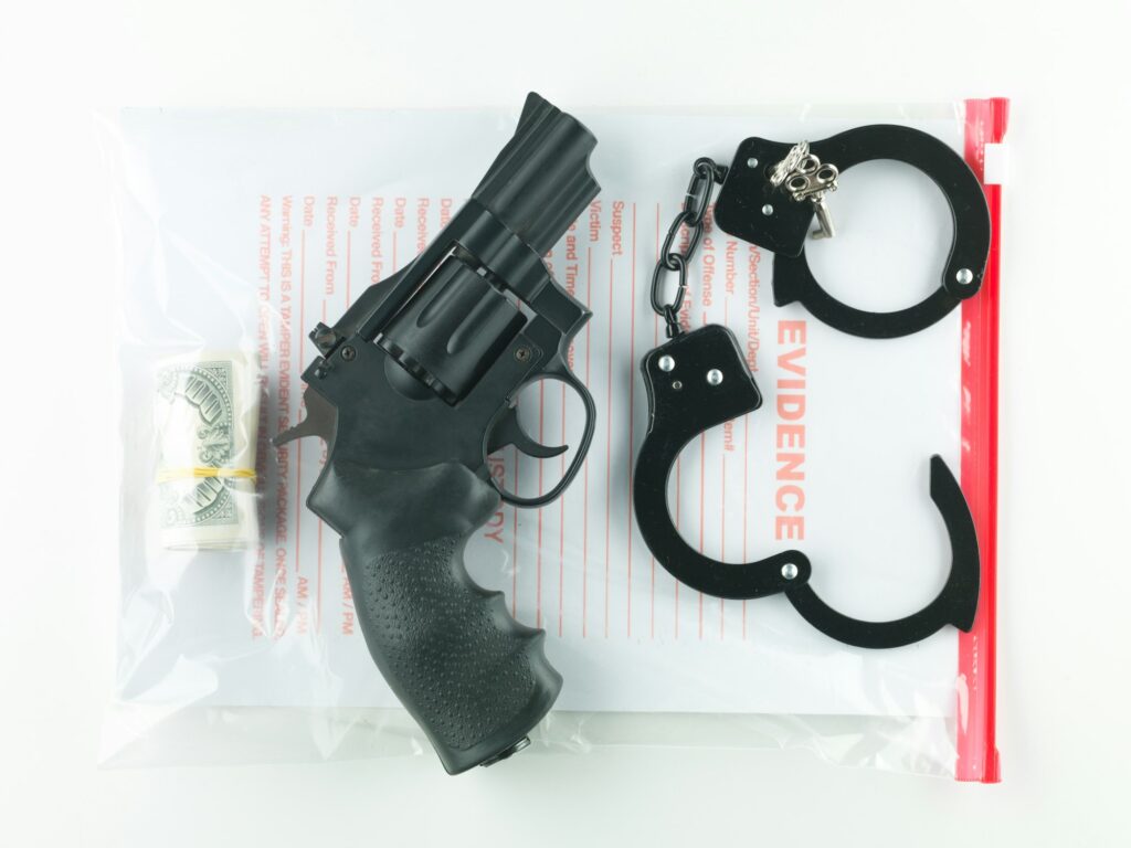 sealed bag of evidence