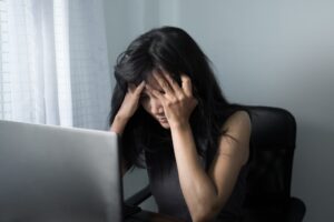 Sad Woman Broken Heart or Victim Violence Domestic Concept