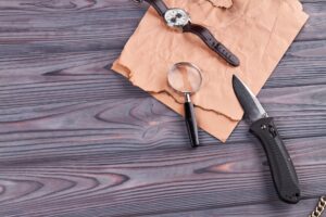 Crime evidence items.