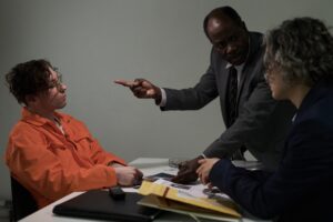Discussing Legal Matters with Lawyer and Client Present