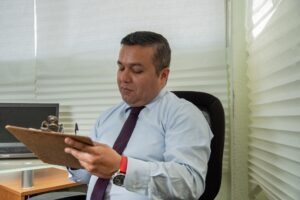 woman in polygraph test with measuring devices