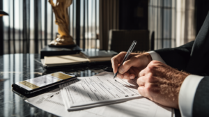 Nevada defense lawyer reviewing records and digital evidence to verify an alibi timeline.