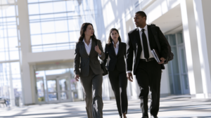 Nevada legal team walking through a courthouse while preparing for competency-related criminal court proceedings.