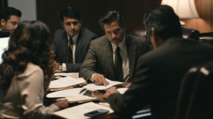 Attorneys reviewing a Las Vegas criminal case that may affect a client’s immigration status after an arrest.