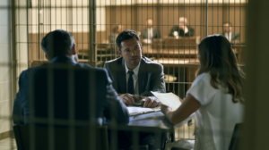 Nevada criminal defense attorney meeting with a client to discuss a DUI case and changes to state law.