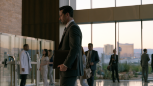 Licensed professionals entering a Las Vegas workplace while facing potential professional license consequences from a Nevada DUI case.