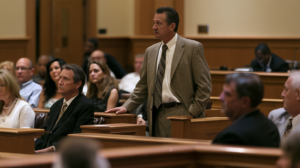 Prospective juror responding during jury selection as the court evaluates potential jurors for a Nevada criminal trial.