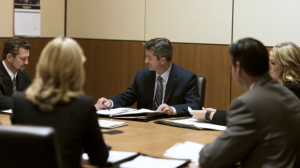 Nevada criminal defense attorneys reviewing case documents while preparing for felony sentencing and possible probation.