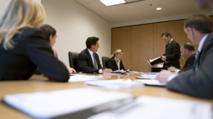 Nevada criminal defense attorneys reviewing case documents related to prostitution and solicitation charges in Clark County.